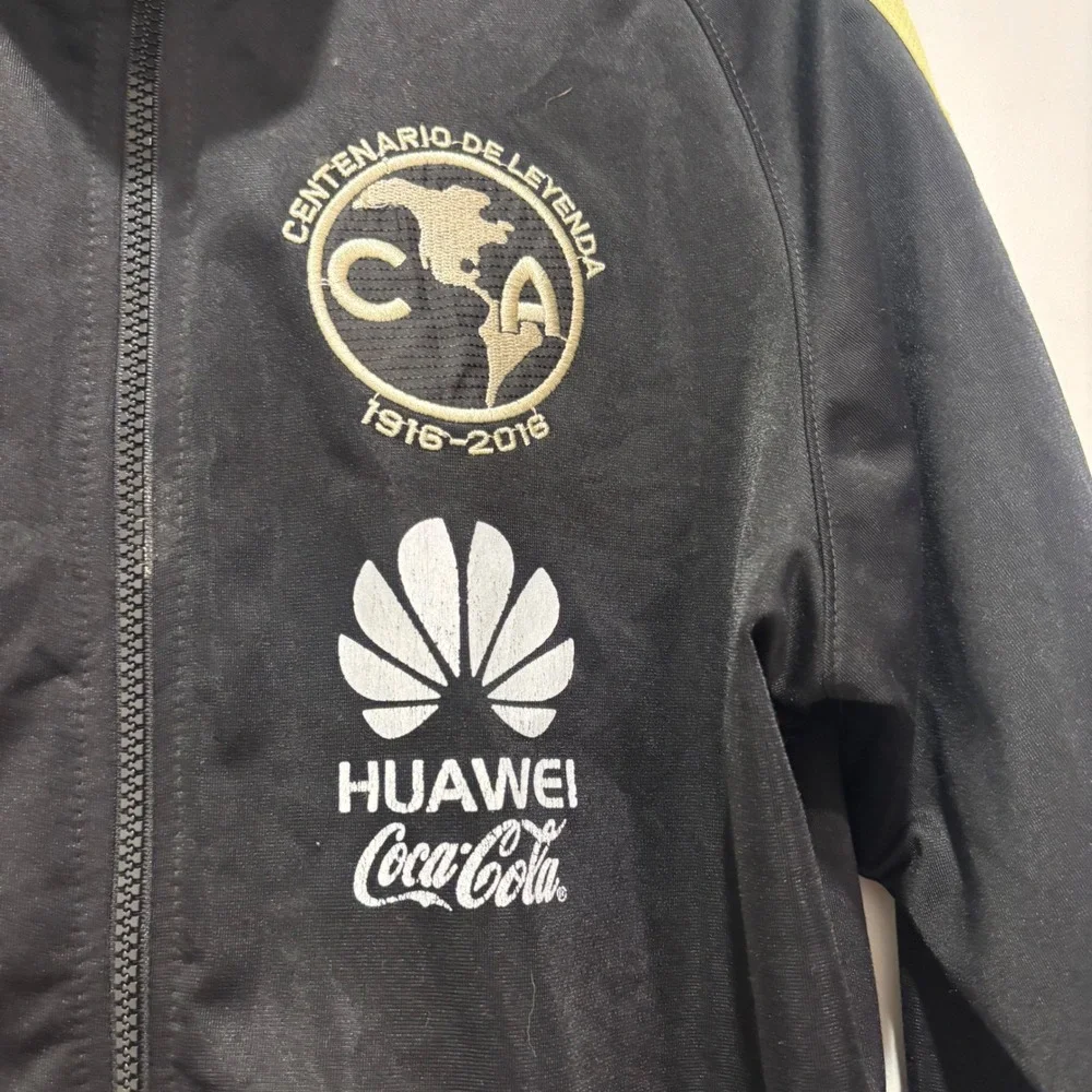 Nike Club America Centenario 100 Anos Track Jacket Black Yellow Mens Small